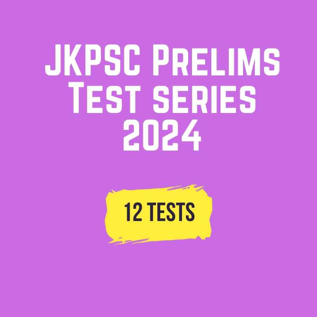 JKPSC Prelims Test Series